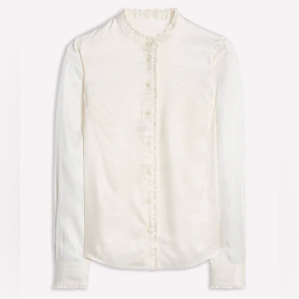 H&M Elegant White Button-Up Blouse